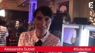 Alessandra Sublet  Sidaction 2014  Protégezvous [upl. by Stephens]