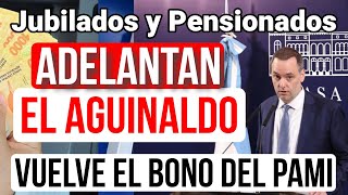 Anses 📆Fechas de Pago del MEDIO AGUINALDO Para los Jubilados y PNC AUMENTOBONOPAMI [upl. by Nelyahs]