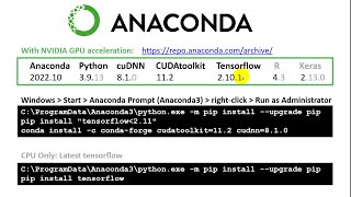 Installing TensorflowGPU and Keras for R and Python on Windows in 2024 [upl. by Alorac]