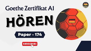 A1 German Goethe Zertifikat Prüfung  Paper  174  Hören mit Lösungen  Start Deutsch A1 [upl. by Notlek]