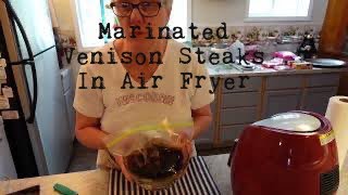 Marinated Venison Tenderloin  Air Fryer [upl. by Nywloc]