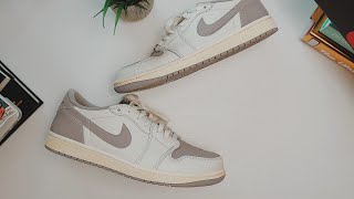 THE MOST UNDERRATED JORDAN 1 OF 2023 AIR JORDAN 1 LOW OG quotATMOSPHERE GREYquot [upl. by Fornof]