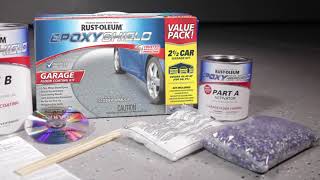 How to Use RustOleum® Epoxyshield® Garage Floor Coating Kit to Transform Your Floor [upl. by Kroll]