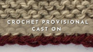 How to Knit the Crochet Provisional Cast On [upl. by Nahtnhoj226]