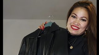 GRWM LEATHER JACKETCOAT REVIEW  STYLING  Lerma Brijana [upl. by Aletha]