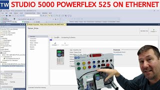 Add a Powerflex 525 drive to a Controllogix Compactlogix over Ethernet [upl. by Ennaharas]