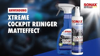 How to use SONAX XTREME Cockpit Cleaner Matt Finish [upl. by Maharba959]