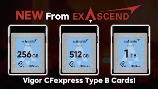 Intoducing the NEW Vigor CFexpress Type B Cards from Exascend [upl. by Ogeid981]