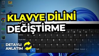 Klavye Dilini Değiştirme  Windows 10  11 [upl. by Aneej]