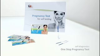 selfdiagnostics One Step Pregnancy Test  hCG rapid test [upl. by Lida]