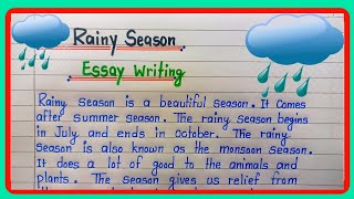 Rainy season essay in english  Essay on Rainy Season  Rainy Season essay writingRainy Season [upl. by Lyckman]