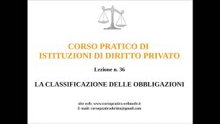 36 LA CLASSIFICAZIONE DELLE OBBLIGAZIONI [upl. by Amy]