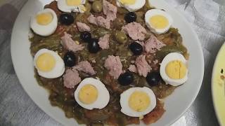 SALADE MECHOUIA TUNISIENNE CUISINE MALIYAسلاطة مشويه تونسية على اصولهاع [upl. by Naruq241]