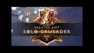 Diablo 3  GR133 Solo Crusader  Rank 1 WORLD  Invoker [upl. by Schaffer]