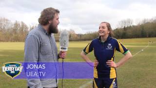 Womens Rugby Highlights and Interview  DerbyDay15 [upl. by Ellevel]