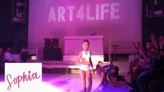 by Sophia Lucia  quotNever Neverquot at Art4life Benefit Show [upl. by Dolly]