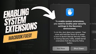 Enabling System Extensions with quotNo Adminstrator Was Foundquot on an M1M2 Mac FIXED [upl. by Olive]