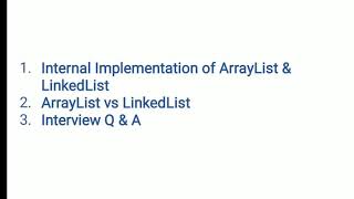 ArrayList LinkedList Internal Implementation  ArrayList vs LinkedList  Java Interview Questions [upl. by Naillimixam]