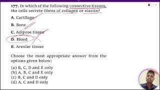 In which of the following connective tissues the cells secrete fibres of collagen or elastin [upl. by Hanan]