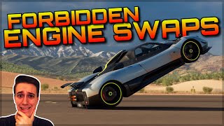 3 FORBIDDEN ENGINE SWAPS  Forza Horizon 3 Dev Mods  Trigger Warning [upl. by Speroni]