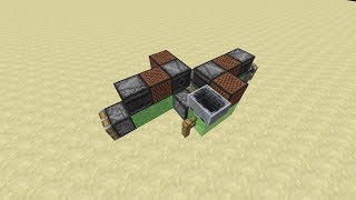 Simple 2Way Controllable Flying Machine  Minecraft Tutorial [upl. by Alegnaoj]