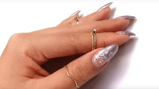 DIY Snowflake Nail Art [upl. by Anerec]