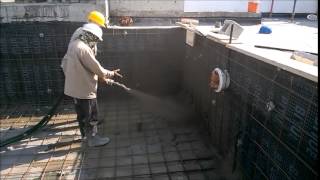 Gunite work for Swimming Pool [upl. by Gildea]