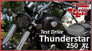 THUNDERSTAR 250 XL 2023  Vento  Test Drive  Prueba de Manejo  Warrior En Moto  222 [upl. by Derdle]