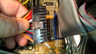 Convert 204 pin connector on a ATX power supply and plug it into computer motherboard 20pin 24pin [upl. by Iv]