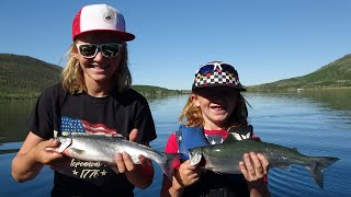 Kokanee  Fish Lake Utah  fishing in the Pando Forest Kokanee SalmonRainbow trout USForestService [upl. by Raddie806]