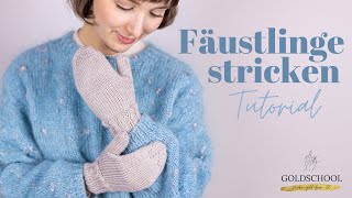 FÄUSTLINGE stricken  Tutorial für Anfängerinnen 🧶 [upl. by Abernon328]