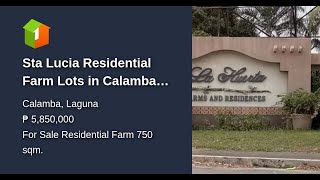 Sta Lucia Residential Farm Lots in Calamba Laguna [upl. by Klement165]