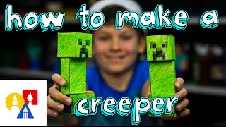 How To Make A Papercraft Creeper From Minecraft [upl. by Lawford121]