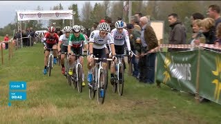 Cyclocross Polderscross Kruibeke 2019 Women  Full Race [upl. by Bang]