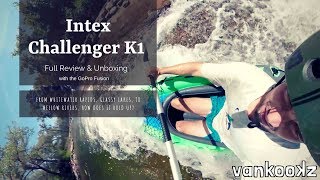 Intex Challenger K1 Review  Whitewater Test  Best inflatable Kayak for 70 [upl. by Lemkul485]