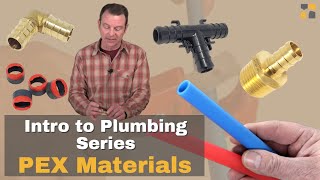 A lesson about basic PEX plumbing materials  Intro to Plumbing Systems [upl. by Lemhar566]