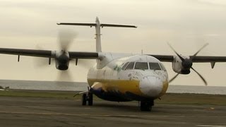 Aerocaribbean ATR72 Departing Baracoa Cuba [upl. by Welton]