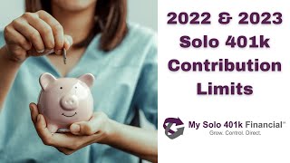 2023 Solo 401k Contribution Limits SelfEmployed 401k Selfdirected 401k Individual 401k [upl. by Noxaj]