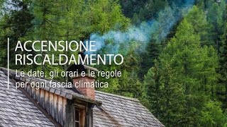 Accensione riscaldamento ecco il calendario [upl. by Davon]