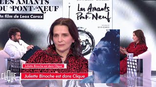 Juliette Binoche révèle avoir frôlé la mort sur le tournage des quotAmants du PontNeufquot [upl. by Anaugahs]