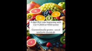 What Does the Number on Your Produce Mean science food shorts [upl. by Ecnarepmet]