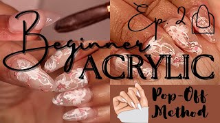 Almond Nails 🌸 Learn Acrylic with me Ep 2 [upl. by Eiramrebma]