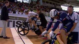 Mens Sprint Final  2014 UCI Track Worlds [upl. by Ahsinac998]