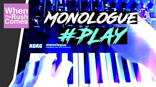 Korg Monologue analog synthesizer  Play sounds demo [upl. by Adelric]