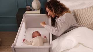 Introducing Shnuggle Air Lite Bedside Crib [upl. by Litnahc]