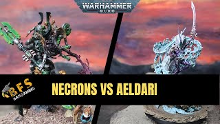 Necrons vs Eldar Warhammer 40k Battle Report 10th Edition [upl. by Leivad338]