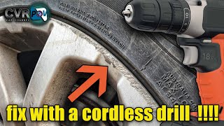 How to remove curb rash on any wheel rim with a cordless drill [upl. by Joachima244]