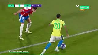 CHILE vs BRASIL IGOR JESUS EMPATA EL PARTIDO CERCA AL DESCANSO  CLASIFICATORIAS 2026 🇨🇱⚽️🇧🇷 [upl. by Natalina327]