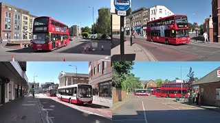 London Buses in action in Kingston upon Thames [upl. by Westbrooke]