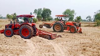 Video YouTube video upload tractor kubuta plowing in the field [upl. by Jerrilee838]